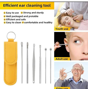 <b>Ear</b> Wax <b>Cleaning</b> <b>Tool</b> Reusable Soft <b>Ear</b> Cleaner For Gentle <b>Ear</b> Hygiene And Comfortable Wax Removal - Product Image 5