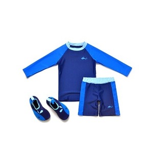 OZKIZ Maillot de bain coréen pour enfants, protection solaire, motif dauphin, vêtements de bain tendance pour enfants de 2 à 7 ans, vente en gros - Product Image 1