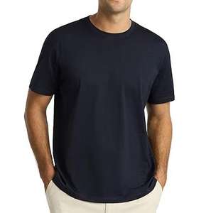 T-shirts décontractés pour hommes en toile 100% coton, coupe ample, imprimés, col rond, respirants, couleurs et logos personnalisables, tissu 180g - Product Image 2