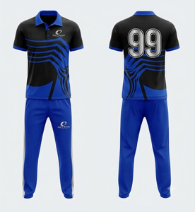 Ensemble d'uniformes de cricket unisexe avec impression par transfert thermique, maillot et pantalon pour équipe, durable, léger, séchage rapide, grande taille, short - Product Image 3