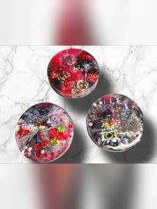 Posavasos de resina duraderos para tazas de café, posavasos de cerámica con diseño de flores, borde verde dorado, antideslizantes, para decoración de mesa, juego de posavasos - Product Image 4