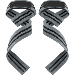 Correas de Levantamiento Ajustables de Color Verde Oliva con Rayas, Muñequeras de Algodón Resistentes con Acolchado Suave para Entrenamientos Pesados en el Gimnasio y Levantamiento de Pesas Muertas - Product Image 2