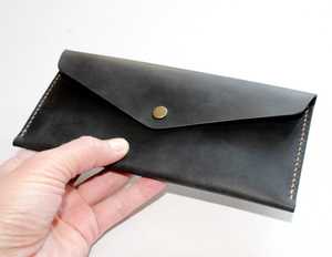 Portefeuille Classique de Luxe en Cuir Véritable, Pochette à Monnaie Légère, Résistante à l'Eau, Faite à la Main, Multifonctionnelle, Sac à Main - Product Image 2