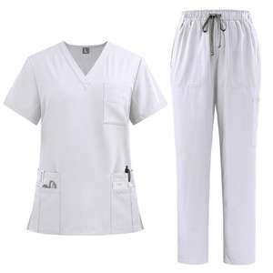 Conjunto de Uniformes Médicos Quirúrgicos Personalizados de Algodón 100% Transpirables para Mujer, Estilo Jogger, para Enfermería y Hospital, ¡Venta Caliente! - Product Image 3