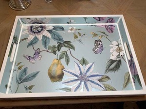 Nueva Bandeja Rectangular de Madera con Diseño Impreso y Esmaltado, Hermosa para Cocina y Restaurante, Bandeja Decorativa de Madera para Servir Té y Café - Product Image 5