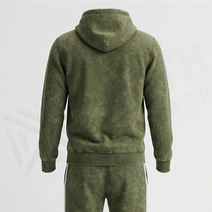 Conjunto Deportivo para Hombre, Cómodo y Ligero, Estilo Acid Wash, Sudadera con Capucha y Pantalones Deportivos, Personalizable con Logotipo OEM, Ropa Deportiva Premium - Product Image 2