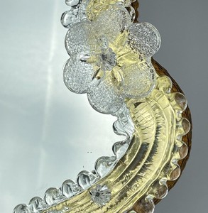 Miroir en verre de Murano original, décoration vintage pour la maison - Product Image 2