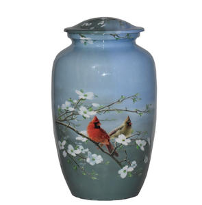 Urna de cremación de aluminio al por mayor para cenizas humanas Urnas de cremación funeraria grandes de metal para adultos y mascotas Cenizas y proveedor de cremación - Product Image 1