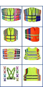 Chaleco de Seguridad Reflectante de Alta Visibilidad Unisex, Azul y Negro, con Cierre Frontal, Múltiples Bolsillos, Transpirable, de Poliéster, con Transferencia Térmica - Product Image 5