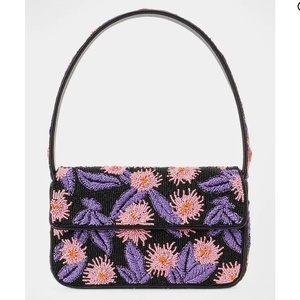 Hot Selling Premium Designer Inspired <b>Red</b> for Floral for Artisanal Bead High Quality Soft Eco-Friendly Handbag Women and Girls - Product Image 4