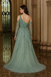 Vestido de Noche Formal de Lentejuelas Premium, Estilo Sirena, Espalda Descubierta, para Banquetes, Reuniones Anuales, Fiestas, Venta al Por Mayor - Product Image 2