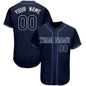 Camiseta de béisbol profesional personalizada Logotipo de equipo sublimado completo Nombre Número Uniforme de softbol Botón abajo - Product Image 5