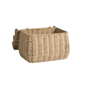 <b>Cheap</b> Price Rustic Scalloped Paper Rope <b>Basket</b> Storage for Organizing Laundry Multifunction Woven <b>Basket</b> with Lid made Vietnam - Product Image 2