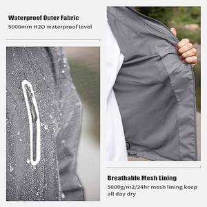 Veste de pluie pour homme, élégante, à capuche, longue, coupe-vent, thermique, imperméable, haute performance, pour activités de plein air, postée par Dress Sports - Product Image 4