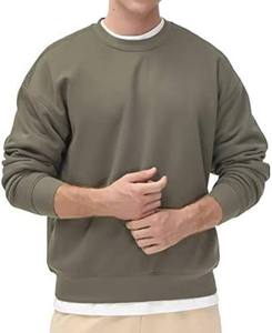 Sudadera de Invierno para Hombre, Cuello Redondo, Forrada, Transpirable, 320g, Corte Regular, Algodón/Poliéster - Product Image 1