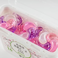 Capsules de lessive écologiques jetables pour machine à laver, faible mousse, 4-en-1, 50%-80% d'ingrédients certifiés ISO, couleur