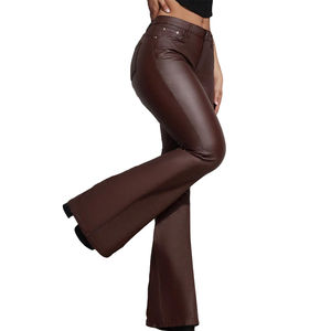 Pantalons en cuir légers, confortables et élégants pour femmes, nouvelle arrivée, prix de gros, pantalons en cuir pour femmes adultes - Product Image 4