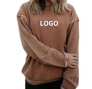 Vente en gros de t-shirts personnalisés avec logo, vierges, délavés à l'acide, de haute qualité, en coton, à col ras du cou cordonné, avec étiquette, pour impression sérigraphique - Product Image 2