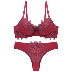 Conjunto de sujetador y bragas sin costuras para mujer, ropa interior ligera y cómoda, lencería para uso diario, conjunto de sujetador y bragas con soporte y estilo - Product Image 2