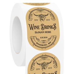 Autocollants en papier mat personnalisables et adhésifs en rouleau, 100 pièces, pour l'emballage de produits alimentaires gourmands, miel, confiture, sauce piquante - Product Image 1