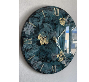 Resin Wall Clock with Unique Artistic Handmade Religious Design Eco-Friendly Customizable High Quality Home Decor - Product Image 4