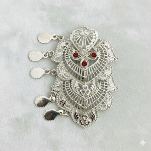 Peigne à cheveux MOLL JEWELLERS vintage plaqué or, fait main, écologique, étanche, élégant, mini animaux, fleurs en alliage, paillettes - Product Image 2