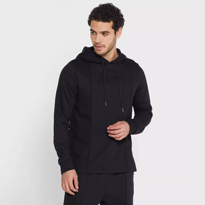 Ensemble d'été pour hommes, sweat-shirts à capuche et shorts, style unique, 100% coton respirant, teinture unie, motif uni, fabriqué au Pakistan - Product Image 5