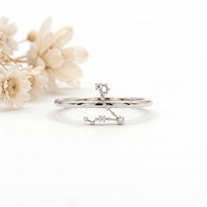 Bague Horoscope Poissons Luxe Or Diamant Bijoux DEF VVS Énergie des rêves Style émotionnel Choix Bestseller Viral - Product Image 3
