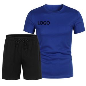 Vêtements d'été de haute qualité en gros, nouvelle arrivée, ensembles pour hommes, t-shirt à manches courtes et shorts, couleur unie, vêtements pour hommes, ensembles pour hommes - Product Image 5