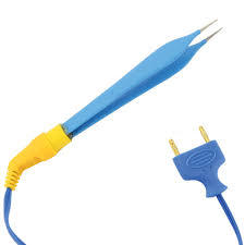 Pinzas Bipolares Manuales Reutilizables Aisladas Micro Adson, Recubiertas de Silicona Azul, de Acero Inoxidable, Juego de Instrumentos Quirúrgicos con Certificación CE - Product Image 3