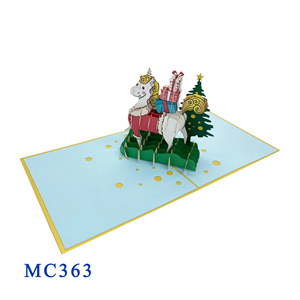 Meilleure Vente : Carte Pop-up 3D Personnalisée, Meilleur Prix, Faite à la Main, Découpe Papier Noël, Amour Hanoi, Tendance Actuelle, Impression Offset, Viet-craft - Product Image 5