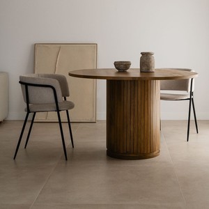 Mesa de Comedor Vandana Hexa Elara de Madera de Mango (Ø120 cm) Analis - Product Image 1