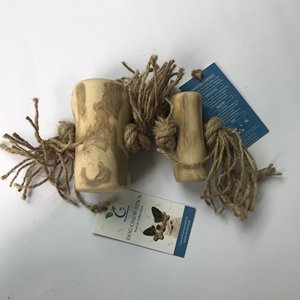 Natural Wood Cat Toy With Rope Tassels Durable Pet Accessory For Cats All Seasons Simple Style Made in VietNam - Product Image 3