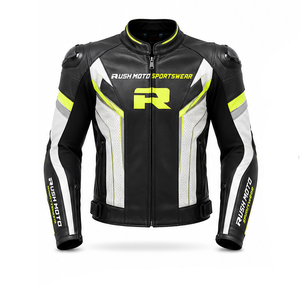 Solid color Leather Motorbike <b>Jackets</b> <b>motorcycle</b> protective leather riding Private label durable biker Leather Motorbike <b>Jacket</b> - Product Image 6
