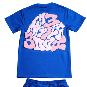 เสื้อยืดคอกลมแบบสวมใส่สบายคุณภาพดี ปี 2026 สำหรับทุกเพศทุกวัย รับผลิตแบบ ODM OEM แฟชั่นพิมพ์ลายตามสั่ง ชุดเสื้อยืดและกางเกงขาสั้น - Product Image 1