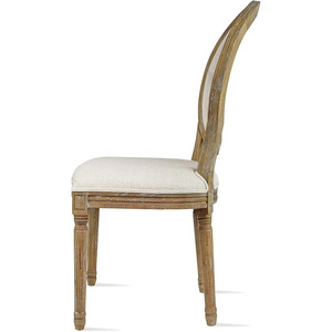 Modern Nordic Solid Wood Dining <b>Chair</b> Linen Upholstery Luxury Royal Design <b>Chair</b> for Hotel and <b>Restaurants</b> - Product Image 5