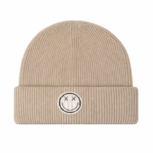 Custom Embroidery Logo Vintage Unisex Acrylic Knit Cuffed Beanie <b>Cap</b> Warm <b>Winter</b> Ribbed Watch Hat Common Travel Beach - Product Image 1