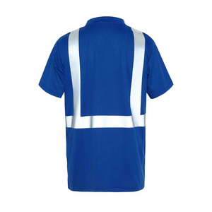 Chemises réfléchissantes à manches courtes, vêtements de travail haute visibilité, respirants pour les travailleurs routiers et de la construction - Product Image 5
