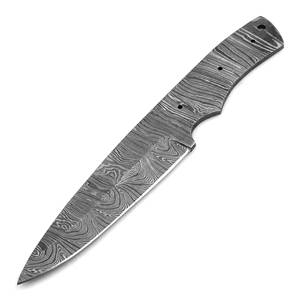 Couteau à lame fixe en acier Damas fait main, pointe tombante, pour le camping et la chasse, épaisseur personnalisable, longueur totale, fabrication de couteaux ODM - Product Image 1
