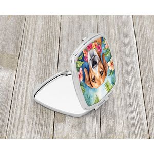 American Foxhound Luau Miroir de maquillage de voyage compact, portable et pliable, pour femmes et filles. - Product Image 2