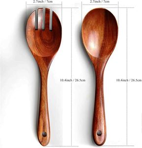 Ustensiles à salade faits à la main, écologiques, compatibles lave-vaisselle, pour la cuisine à domicile, fabriqués en Inde - Product Image 6
