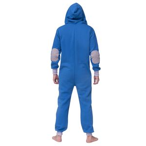 2026 <b>Mens</b> Luxury Plus Size Jumpsuit <b>Pajamas</b> Autumn Winter Casual Hoodie Zipper Pure Color Nightwear Jumpsuits - Product Image 2
