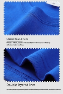 Bangladesh CN Factory Price Custom Logo Embroidery OEM Wholesale Blank Round Neck Loose Fit Custom Short Sleeve T Shirts - Product Image 4