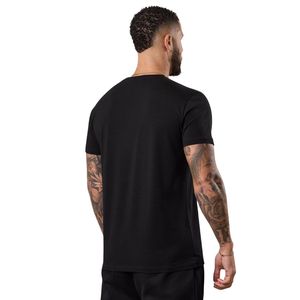เสื้อยืดเจอร์ซีย์สีดำสำหรับผู้ชายแขนสั้นเสื้อยืดออกกำลังกายในยิมระบายอากาศได้น้ำหนักเบาวิ่งออกกำลังกาย - Product Image 2