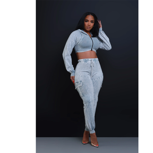 Hoodies pour femmes, sweat-shirt à capuche zippé avec cordon de serrage, veste courte décontractée et confortable, hauts de sport, tenues d'automne, vêtements d'hiver - Product Image 3