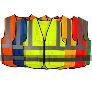 Veste de sécurité haute visibilité respirante en polyester classe 2 avec logo réfléchissant pour travaux de construction et de circulation – Vente chaude - Product Image 6