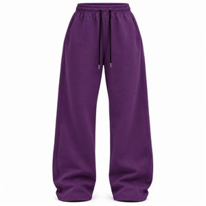 Pantalon de jogging vintage pour femme, coupe droite, taille régulière, avec cordon de serrage, en polaire, écologique et imperméable, idéal pour l'hiver - Product Image 1