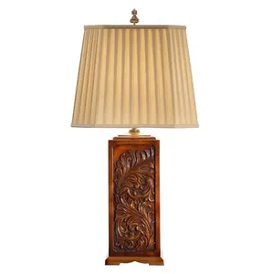 Mango Wood Sleek Design Floor Lamp of 36 inches- high Quality Polish At Reasonable Price