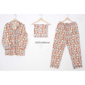 Conjunto de Pijamas de Algodón 100% Puro para Mujer, Ropa de Dormir Suave, Conjuntos de Pijamas Largos, Proveedores de Fábrica, Ropa de Dormir Femenina al por Mayor - Product Image 1