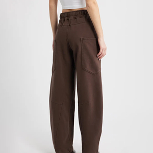 <b>Women</b> Maroon Winter Regular Fit High Waist Washed Fleece <b>Overalls</b> 100% Cotton Quick Dry Breathable - Product Image 4